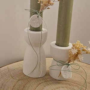 Candle holder | stick candle holder | plain | modern | Scandinavian decoration | Hygge | white | minimalistic