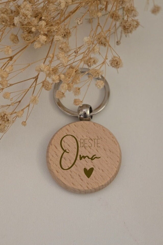 Personalisiertes Schlüsselanhänger Aus Echtholz – Gravur 'World's No. 1 Son', Geschenk Für Sohn