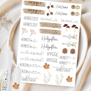 Candle tattoo autumn magic | DIN A4 | black or colored | water slide film | autumn | hello autumn