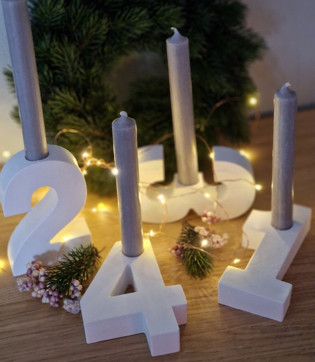 Adventszahlen 1-4 | Advent |Weihnachten - Etsy.de