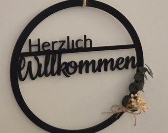 Door wreath | Decorative ring | Decorative wreath | Minimalist | Hygge | Scandi | Welcome | Door decoration |
