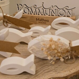 Table decoration Confirmation / Baptism / Communion / Confirmation | Guest gifts | Fish | Decoration | Keraflott