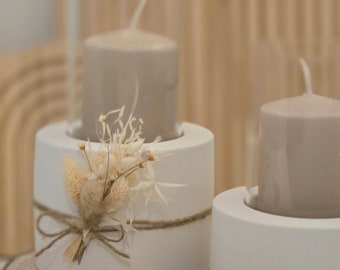 Table lantern | Lantern | Table decoration | white | Keraflott | Dried flowers | Candle holder | simple | Scandi decoration