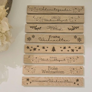 Gravierte Klötzchen für dein DIY-Projekt | easysticks | Lasergravur | Weihnachten | Advent | Holzklötzchen