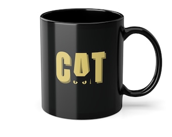 Katze Mama Tasse, Katze Mutter Tasse, Cat Mom Gift, Katzenliebhaber Geschenk, Geschenkidee für Katze Mama, Schwarze Katzentasse, Black Cat