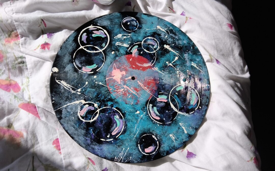 Handmade Painted Vinyl Records - Etsy