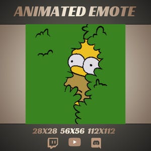 Emote de Twitch animado / GIF Meme de Discord Emote para Stream Lurk Youtube