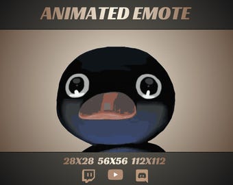 Animowany GIF z memem pingwina na Twitch Discord Youtube (ZIP)