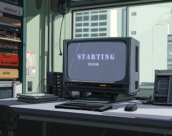Anime Style Twitch Screens: Animated Looping Pack (Digital Download)