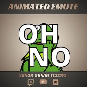 Emote Twitch grenouille / Peur drôle