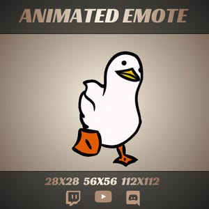 Laufende Ente Animierte Emote: Twitch/Discord GIF Meme (Digitaler Download)