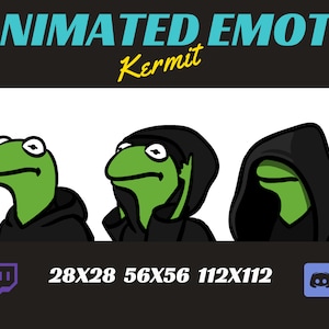 Twitch emote Animato/Kermit/Fallo/Lato oscuro/meme/GIF/Discord/Stream