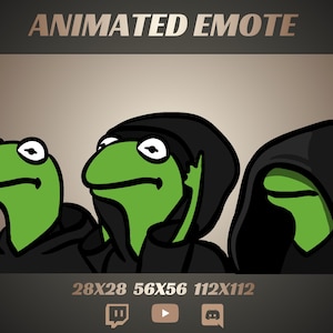 Twitch emote Animated / Kermit / Do it / Dark side / meme / GIF / Discord / Stream