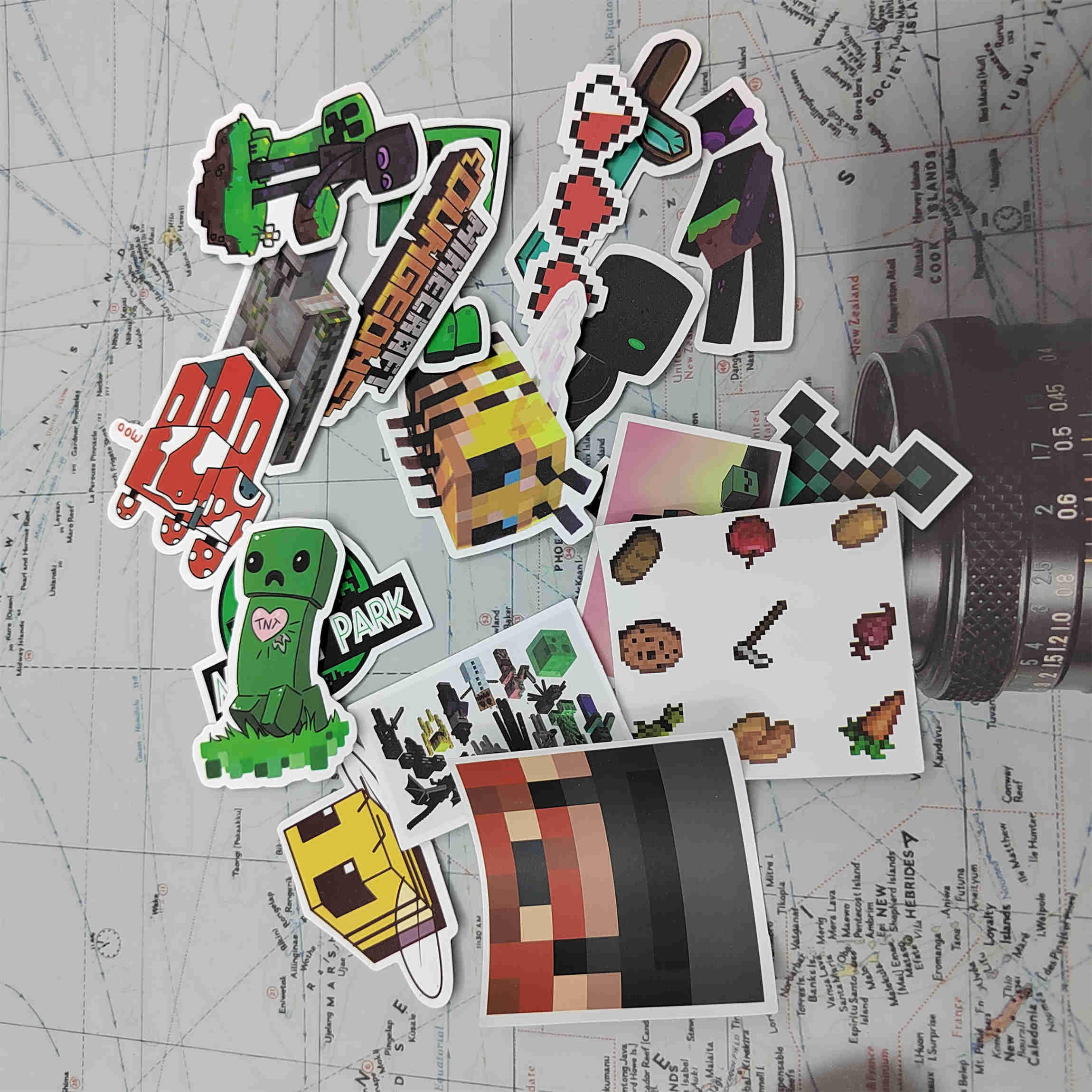 50 Game Minecraft Stickers Waterproof Sticker Decal Laptop - Etsy