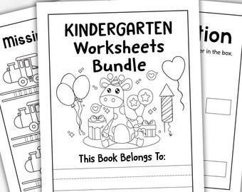 Kindergarten Worksheets Bundle: 200+ Printable Learning Activities (PDF Download)