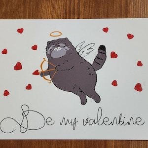 Carte Saint Valentin I Chat Carte Saint Valentin I Cadeau Saint Valentin I Cadeau Chat I Cadeau Amoureux des Chats I Chat Pallas I Cadeau Pour Elle