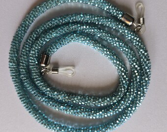 Handgefertigte Brillenkette, Perlen Sonnenbrillen Kette, Brillenhalter Frauen, Brillenband Perlen, Boho Style Brillenkette, Airpods Halter
