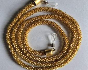 Handgefertigte Brillenkette, Perlen Sonnenbrillen Kette, Brillenhalter Frauen, Brillenband Perlen, Boho Style Brillenkette, Airpods Halter
