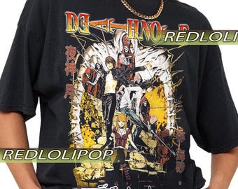 Vintage Death Note Retro Shirt, Anime For Woman and Man Unisex T-Shirt Soft Style