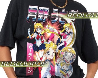 Vintage Anime Usagi Tsukino Sailor Moon Retro Shirt, Gift For Woman and Man Unisex T-Shirt