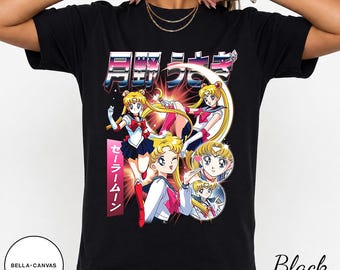 Sailor Moon 90s Anime Retro Vintage Unisex Boxy Oversized T-shirt