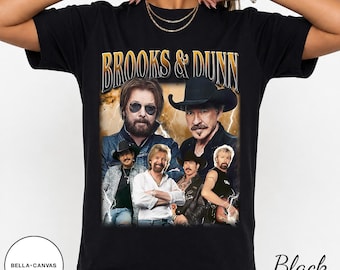 Vintage Brooks and Dunn Retro Shirt, Gift For Woman and Man Unisex T-Shirt FD