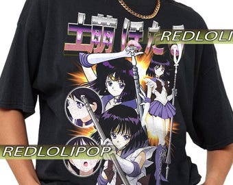 Saturn Graphic Tee: Anime Sailor Moon Unisex T-Shirt