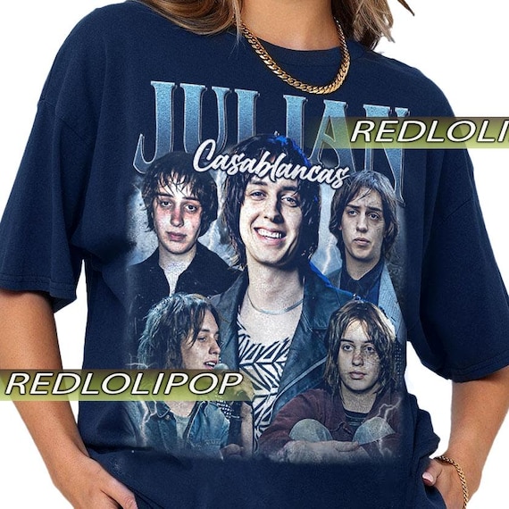 【 新品未使用 】Julian Casabluncas Tシャツ S Julian Casablancas Graphic Tee: Indie Rock Band Fan Unisex Shirt