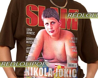 Camiseta vintage de Nikola Jokic de los 90 con la frase "El trabajo está hecho, podemos irnos a casa". Baloncesto americano retro, talla pirata, regalo de identificación.