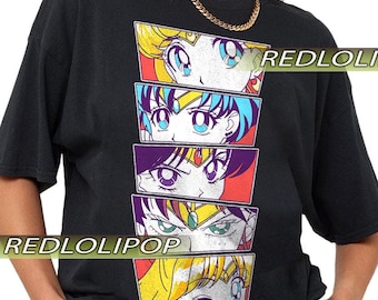 Sailor Graphic Tee: Retro Anime Manga Unisex T-Shirt RZ