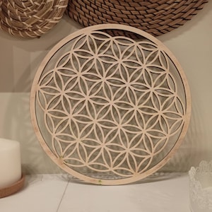 Blume des Lebens Laser geschnittene Datei: Heilige Geometrie digitaler Download für Glowforge