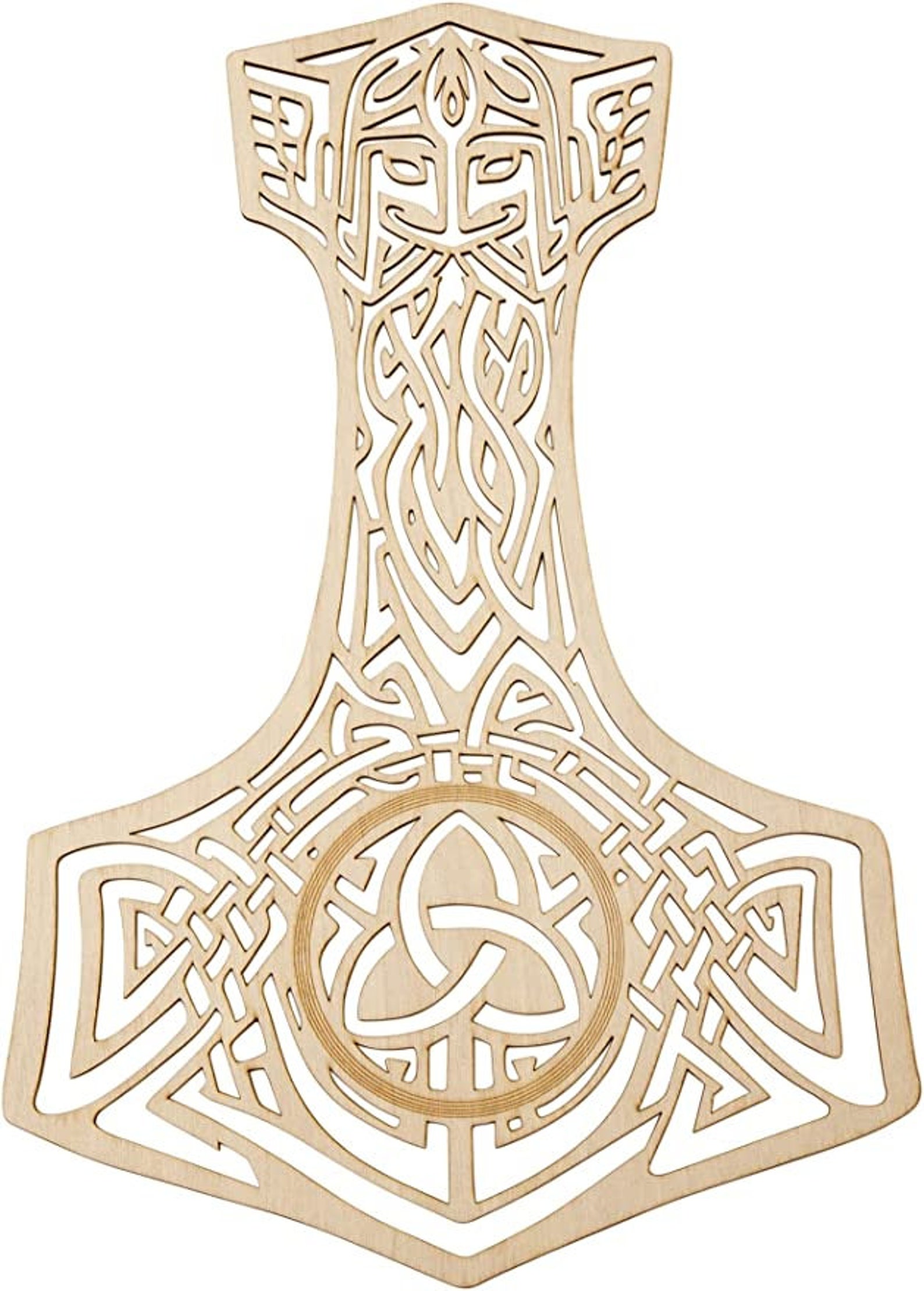 Enchanted Mjolnir - Magical Thor Hammer Laser Cut File - Sacred ...