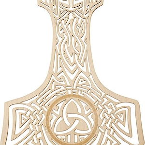 Enchanted Mjolnir - Magical Thor Hammer Laser Cut File - Sacred ...
