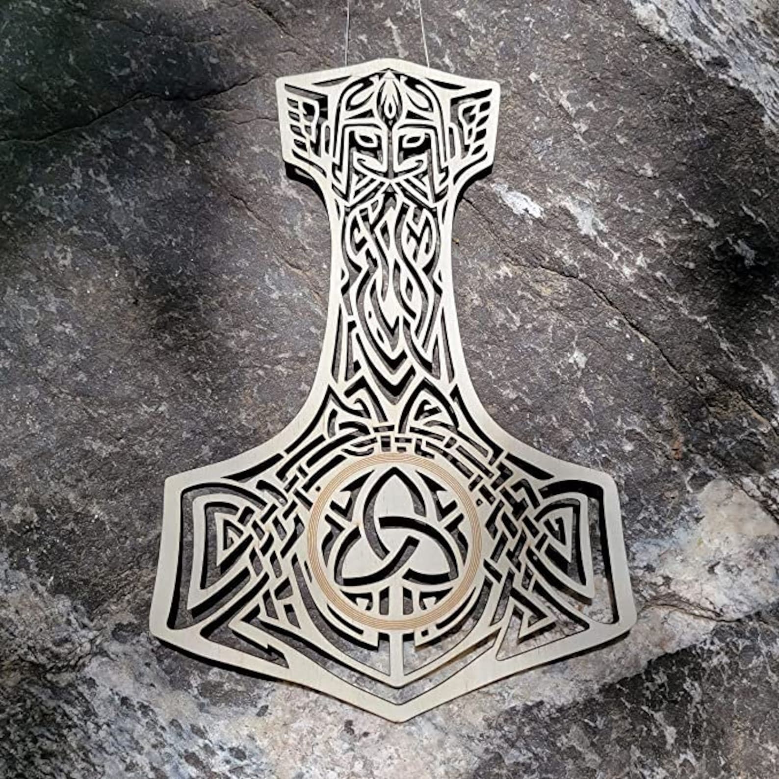 Enchanted Mjolnir - Magical Thor Hammer Laser Cut File - Sacred ...