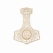 Enchanted Mjolnir Magical Thor Hammer Laser Cut File Sacred Geometry ...