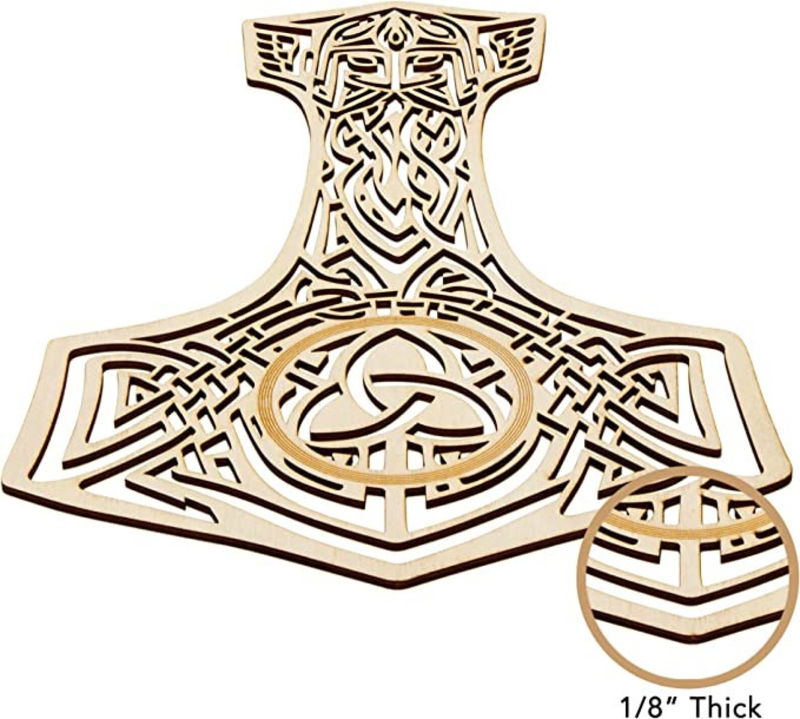 Enchanted Mjolnir - Magical Thor Hammer Laser Cut File - Sacred ...