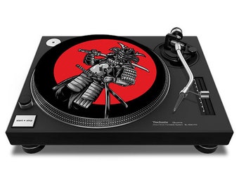 Samurai Slipmat - 7 et 12 pouces LP Vinyl DJ Pro Turntable Slip Mat Record Player Technics 1210 DJ Turntablist