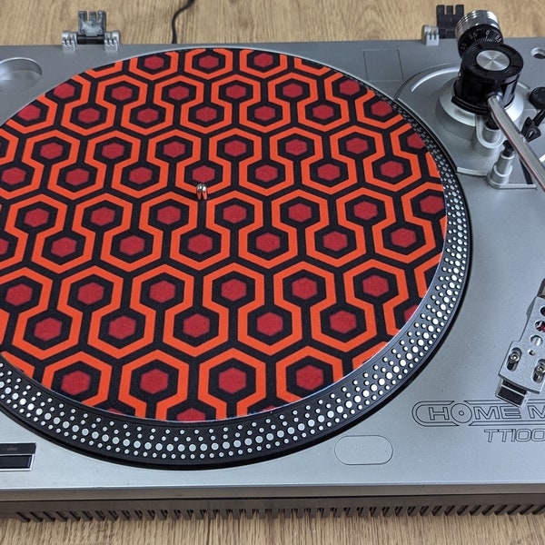 The Overlook Slipmat - 7 & 12 inch LP Vinyl DJ Pro Turntable Slip Mat Record Player Technics 1210 DJ Turntablist