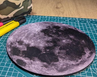 The Moon Circular Mouse Pad - Round Computer Mat - Desktop mousepad -  Space Gift - Science Gift - NASA Gift
