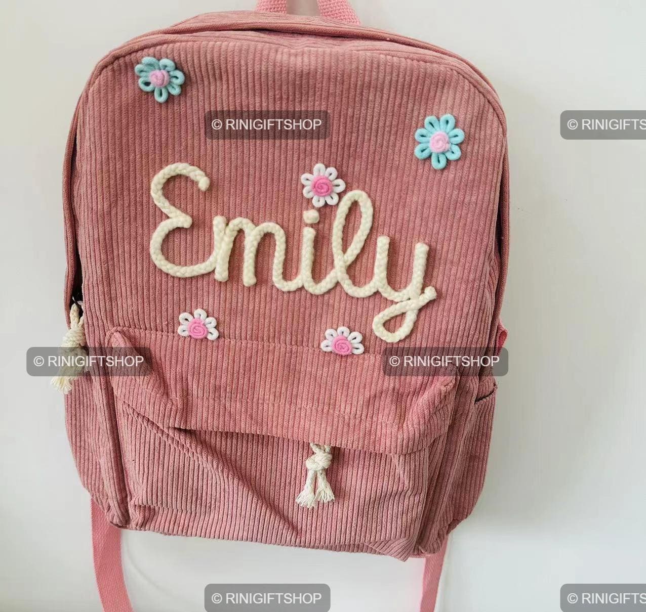 Personalized Corduroy Kids Backpack - Custom Embroidered Name - Etsy