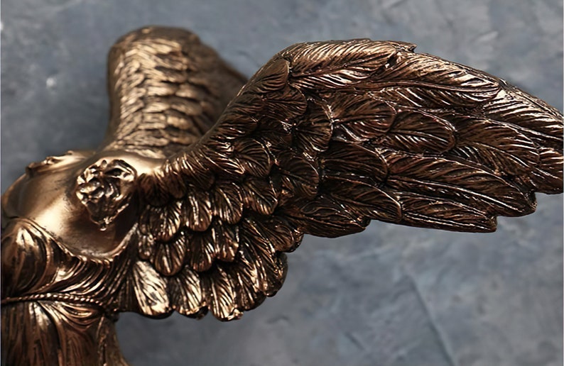 Winged Victory of Samothrace Statue, Greek Goddess Statue, Victory