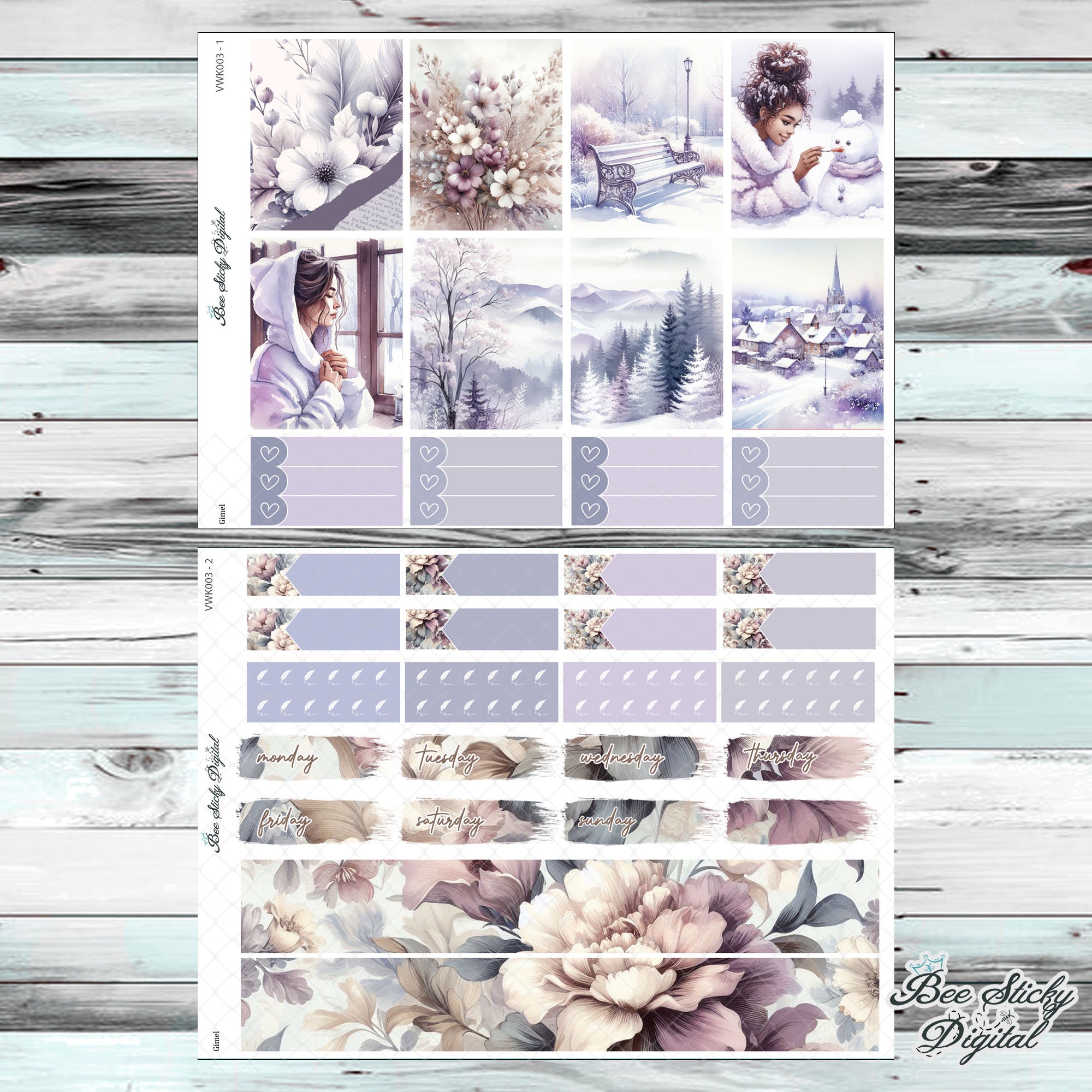 Winter Sweater Weather Digital Download Printable Planner Stickers ...