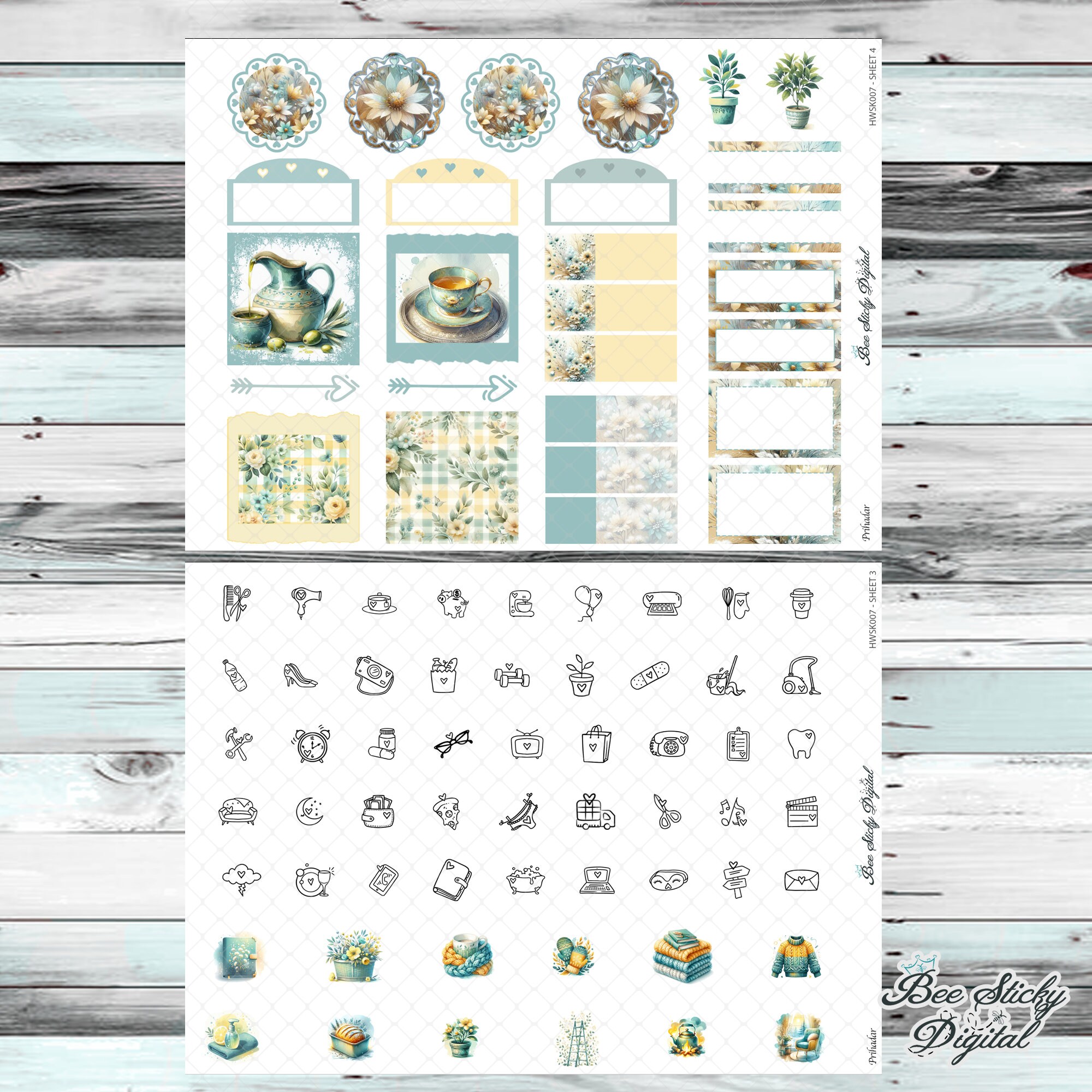 Printable Hobonichi Cousin Weekly Planner Kit winter Sweater Weather ...