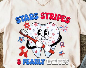 Stars Stripes Ans Pearly Whites Png, Dental Squad 4th Of July America Png, 4th Of July Dental Hygienist Patriotic, Dentist Dental Hygienist