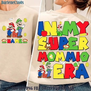 Personalized Super Mommio Png, Super Mom Png, Mommio Family Png, Super Game Mom Gift, Mothers Day Png, Princess Png,Mama Png,Matching Family