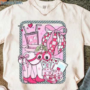 Comodín del Oeste PNG, Diseño Retro Coquette del Oeste, Collage del Oeste PNG, Sublimación de Cereza del Oeste de Moda, Vaquera Campestre, Camisa de Moda