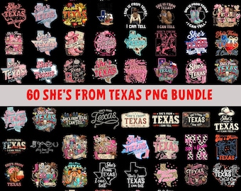 Shes From Texas I Can Tell PNG | Independence Day Patriotic Design | Girl 4th of July Shirt Graphic