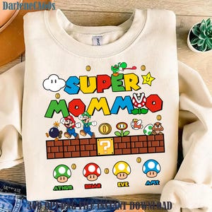 Personalized Super Mommio Png, Super Mom Png, Mommio Family Png, Super Game Mom Gift, Mothers Day Png, Princess Png,Mama Png,Matching Family