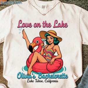 Custom Party Love On The Lake Png, Summer Vacation Bachelorette Png, Lake Bachelorette Png, Custom Camp Bachelorette Party Png, Hiking Png