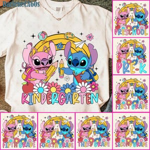 Blue Alien Back To School PNG Bundle, Custom Name Png, Cute Cartoon Character Png, Happy Back To School Png, School Bundle Png, Digital File